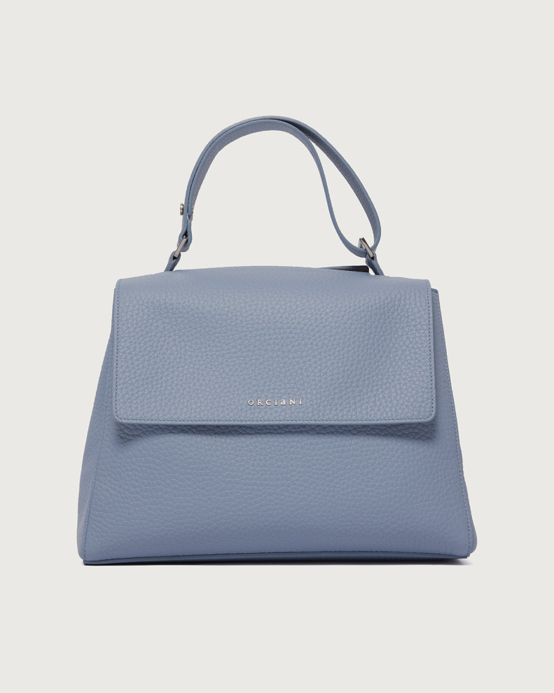 Sveva Soft Midi leather shoulder bag with shoulder strap