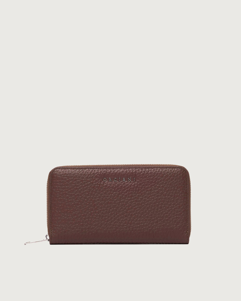 Zip around Soft large leather wallet