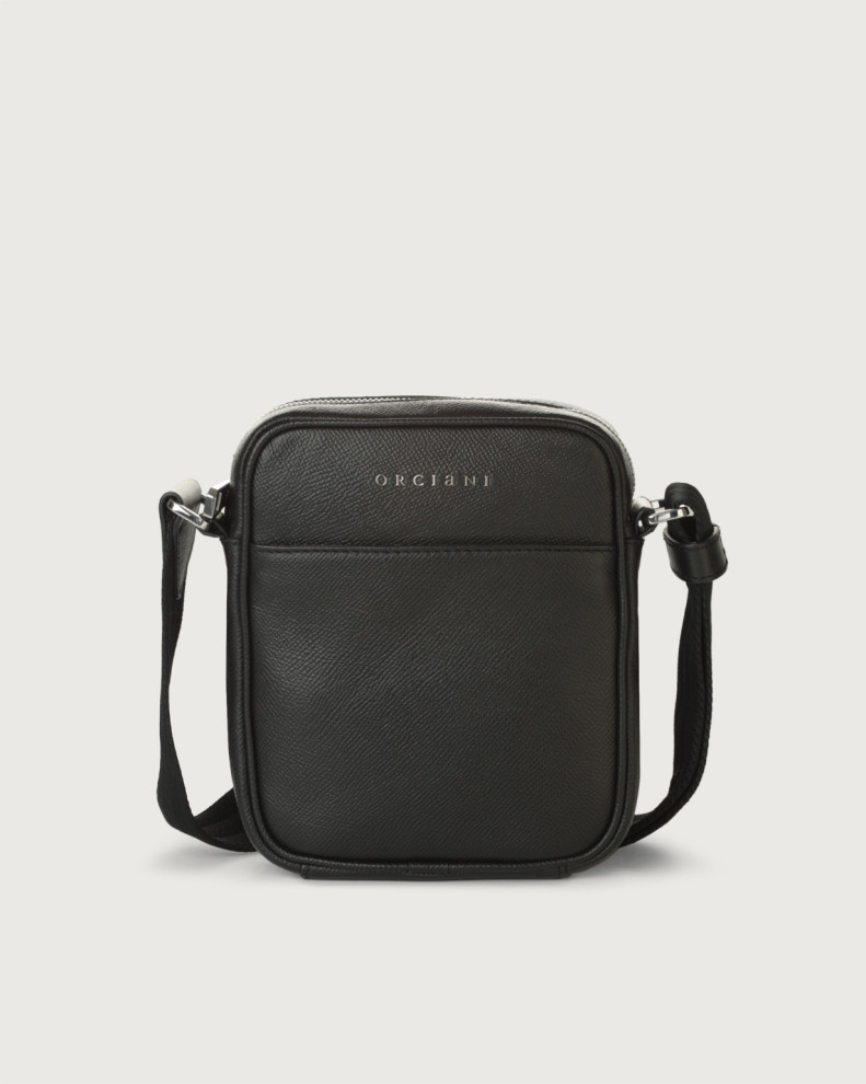 Timeless small boarded leather crossbody bag