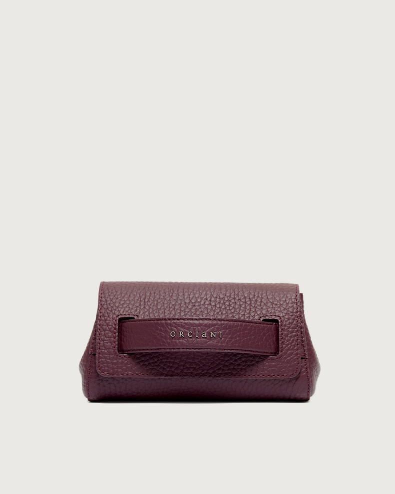Gossip Soft grained leather clutch bag