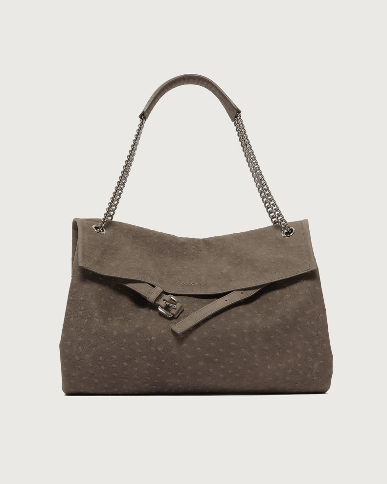 Venus Struzzo Midi leather shoulder bag
