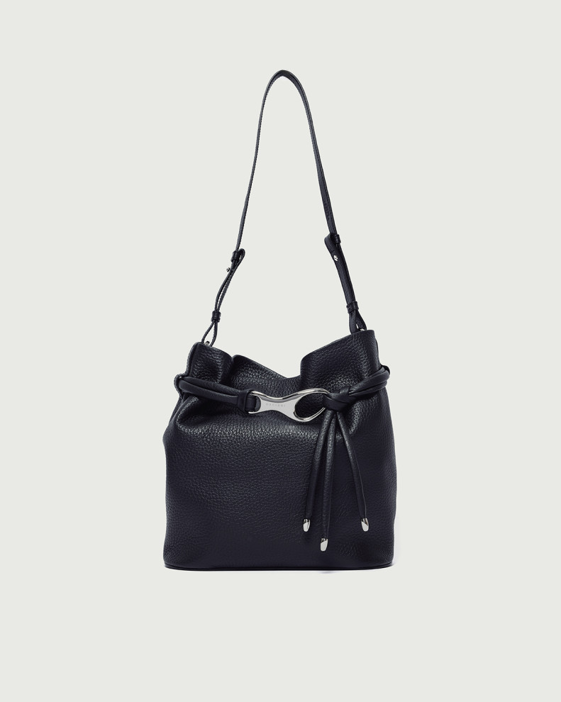 Dori Soft leather bucket bag with strap