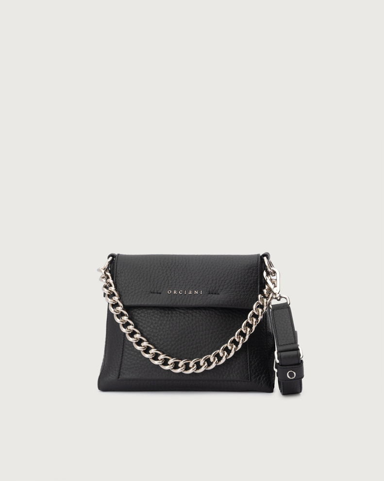 Missy S Soft grained leather shoulder bag with strap