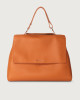 Sveva Soft large leather shoulder bag with strap