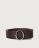 Bull Soft leather belt with monogram buckle