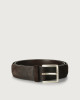 Cloudy suede belt