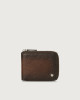 Micron Deep leather wallet with coin pocket
