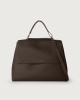 Sveva Soft large leather shoulder bag with strap