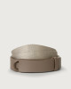 Micron leather and fabric Nobuckle belt