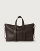 Micron leather weekender bag with strap