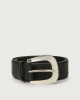 Orciani Soft leather belt 4 cm Black
