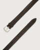 Orciani Bull Soft leather belt 3,5 cm Leather Chocolate