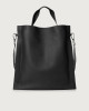 Orciani Iris Soft leather shoulder bag with strap Leather Black