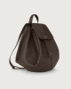 Orciani Iris Soft leather backpack Leather Chocolate