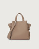 Orciani Fan Soft medium leather handbag Leather Taupe