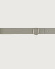 Orciani Micron leather belt with monogram buckle Leather Grey