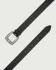 Orciani Soft leather belt 3,5 cm Leather Black