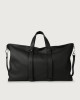 Orciani Micron leather large weekender bag with strap Leather Black