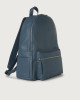 Orciani Micron Leather Backpack Grained leather Blue