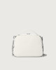 Orciani Chéri Soft leather hand mini bag with shoulder strap Grained leather White