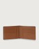 Orciani Micron Deep leather wallet with RFID Leather Brown