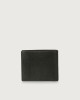 Orciani Frog leather wallet with coin purse and RFID protection Embossed leather Black