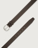 Orciani Dollaro leather belt Leather Ebony