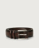 Orciani Buffer leather belt Leather Chocolate