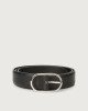 Orciani Bali classic leather belt 3 cm Leather Black