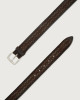 Orciani Cloudy Snake suede belt Suede Chocolate