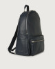 Orciani Micron Leather Backpack Grained leather Navy