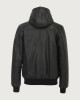Orciani Nappa leather jacket with hood Leather Black