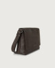 Orciani Chevrette leather messenger bag Leather Chocolate