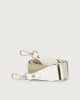 Orciani Warm fabric and leather strap Leather & fabric White+Green