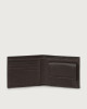 Orciani Chevrette leather wallet with coin pocket Leather Chocolate