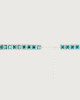 Orciani Smart Crystal jewel belt Leather turquoise