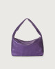 Orciani Pouch Midnight leather handbag bag Suede leather violet