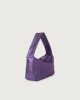 Orciani Pouch Midnight leather handbag bag Suede leather violet