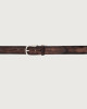Orciani Blade leather belt 3,5 cm Chocolate