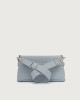 Orciani Missy Longuette Soft leather shoulder and crossbody bag with chain Grained leather Dust