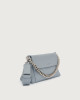 Orciani Missy Longuette Soft leather shoulder and crossbody bag with chain Grained leather Dust