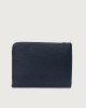Orciani Prestige slim leather document holder Leather blue