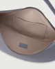Orciani Dumpling Soft Midi leather shoulder bag with strap Grained leather Dust