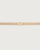 Orciani Nappa B strech leather belt 2 cm Nappa leather ivory