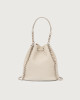 Orciani Nest Soft grained leather mini bucket bag Grained leather Clay