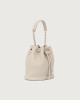 Orciani Nest Soft grained leather mini bucket bag Grained leather Clay
