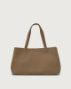 Orciani Tata Soft leather tote bag Grained leather Green