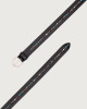 Orciani Bull Soft leather belt with studs 3,5 cm Leather Black