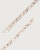 Orciani Blade Flower leaather belt 3,5 cm Leather White