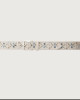 Orciani Blade Flower leaather belt 3,5 cm Leather White